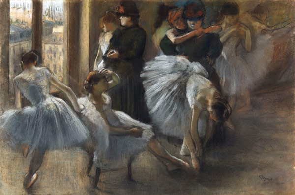 Le Foyer de l'Opera. Preparation for the Class od Edgar Degas