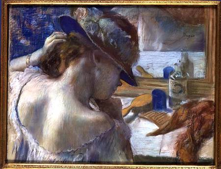 In Front of the Mirror od Edgar Degas