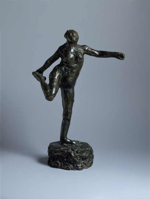 Dancer Holding Her Right Foot in Her Right Hand od Edgar Degas