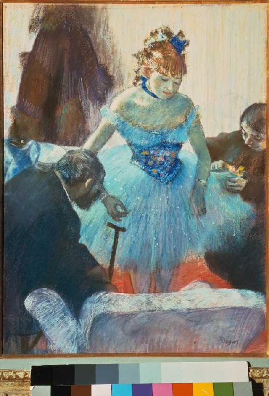 Tänzerin in der Garderobe. od Edgar Degas