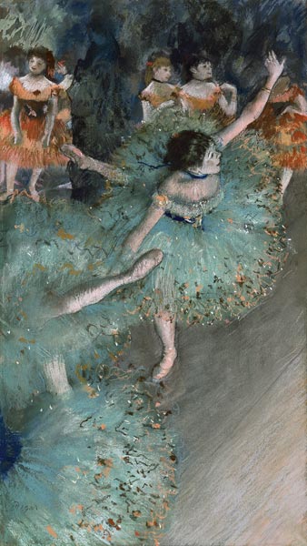 Swaying Dancer (Dancer in Green) od Edgar Degas
