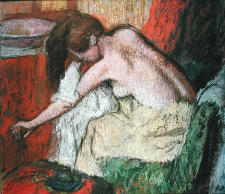 Woman drying herself od Edgar Degas