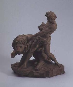 Athlete with a Lion, sculpture