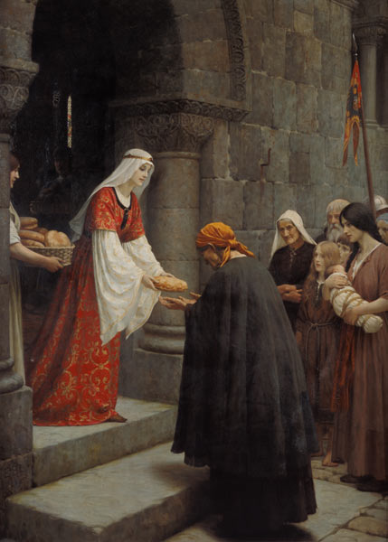 St. Elisabeth of Hungary boards the poor od Edmund Blair Leighton
