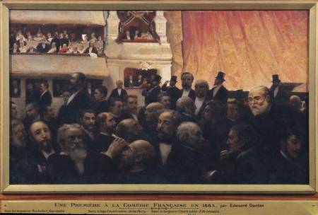 First Night at the Comedie Francaise in 1885 od Edouard-Joseph Dantan
