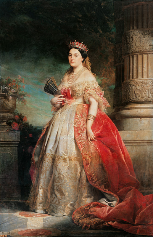 Mathilde Laetitia Wilhelmine Bonaparte (1820-1904) od Edouard Louis Dubufe