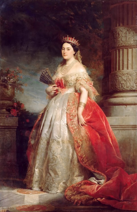 Mathilde Laetitia Wilhelmine Bonaparte, Princesse Française (1820-1904) od Edouard Louis Dubufe