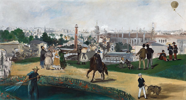 A View of the 1867 Exposition Universelle in Paris (Vue de L’Exposition Universelle de 1867) od Edouard Manet