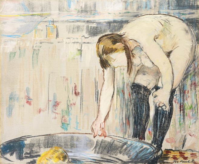 Femme au tub od Edouard Manet