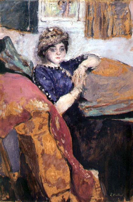 Mlle. Nathanson in the Artist''s Studio, c.1912 (oil on board)  od Edouard Vuillard