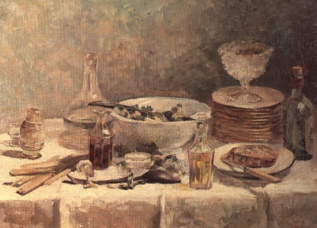 Still Life with Salad, c.1887-88 (oil on canvas)  od Edouard Vuillard