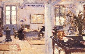 In a Room, 1899 (oil on cardboard) 