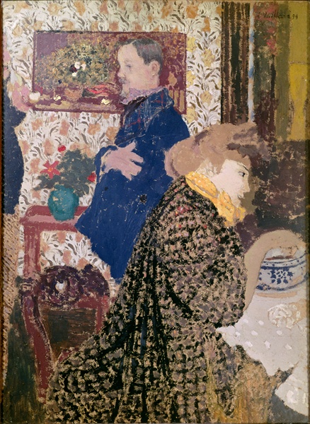 Valloton and Misia in the Dining Room at Rue Saint-Florentin, 1899 (oil on cardboard)  od Edouard Vuillard
