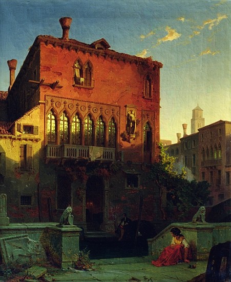 The House of Othello, the Moore in Venice od Eduard Gerhardt