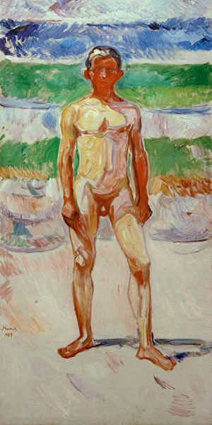Badender Junge od Edvard Munch
