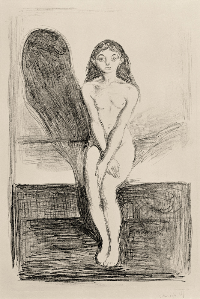 Puberta (mladý model) od Edvard Munch