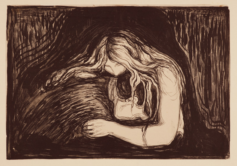 Vampire II od Edvard Munch