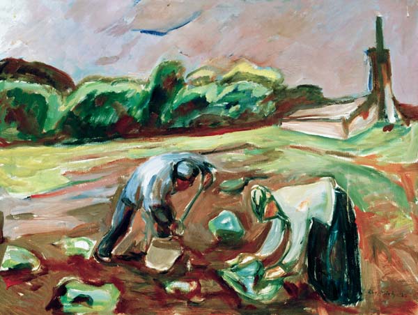 Munch, Potato harvest od Edvard Munch