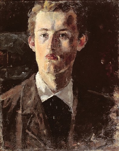 Self portrait od Edvard Munch