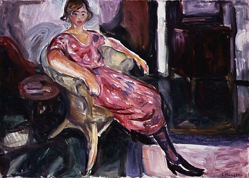 Woman in a Wicker Chair od Edvard Munch