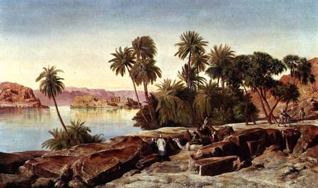Philae on the Nile od Edward Lear