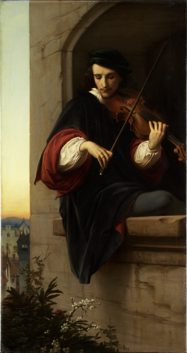 Violinist in the Belfry Window od Edward von Steinle