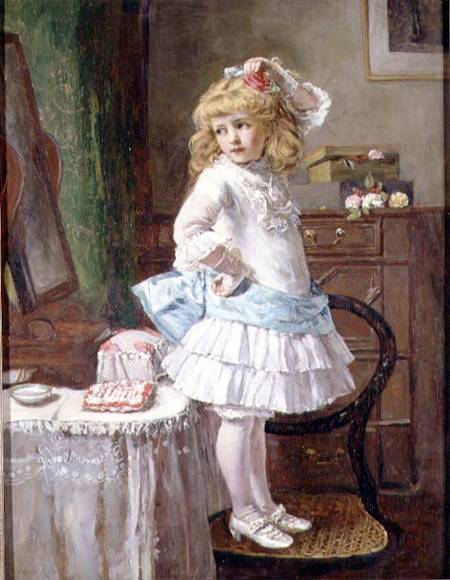 The New Party Frock od Edwin Thomas Roberts