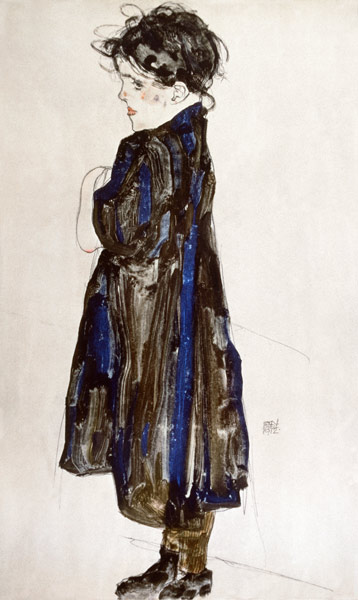 Adolescent smallholder girl, stationary. od Egon Schiele