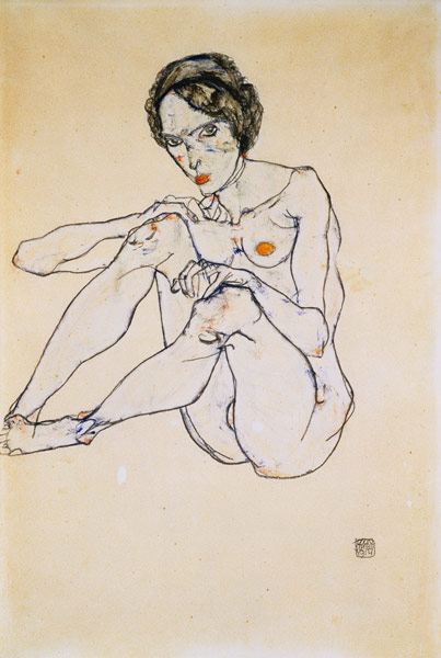 Woman act. od Egon Schiele