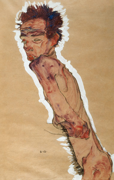 Self Portrait Nude od Egon Schiele