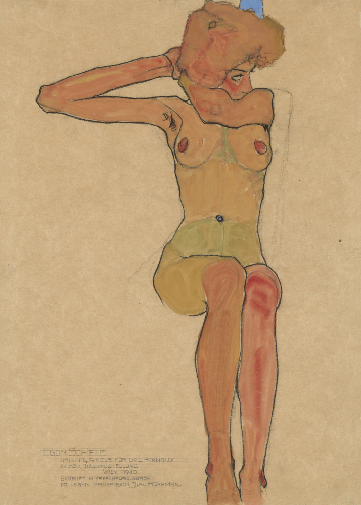 Gertrude 1910 od Egon Schiele