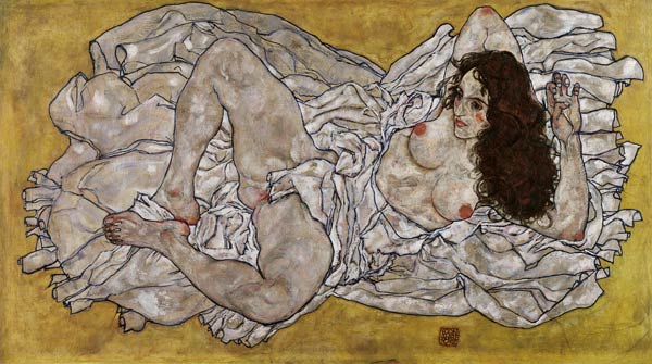 Lying woman od Egon Schiele
