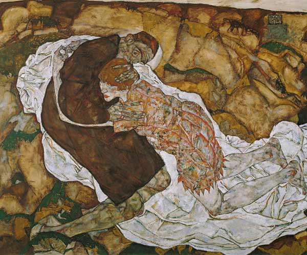 Death and girl (man and girl) od Egon Schiele