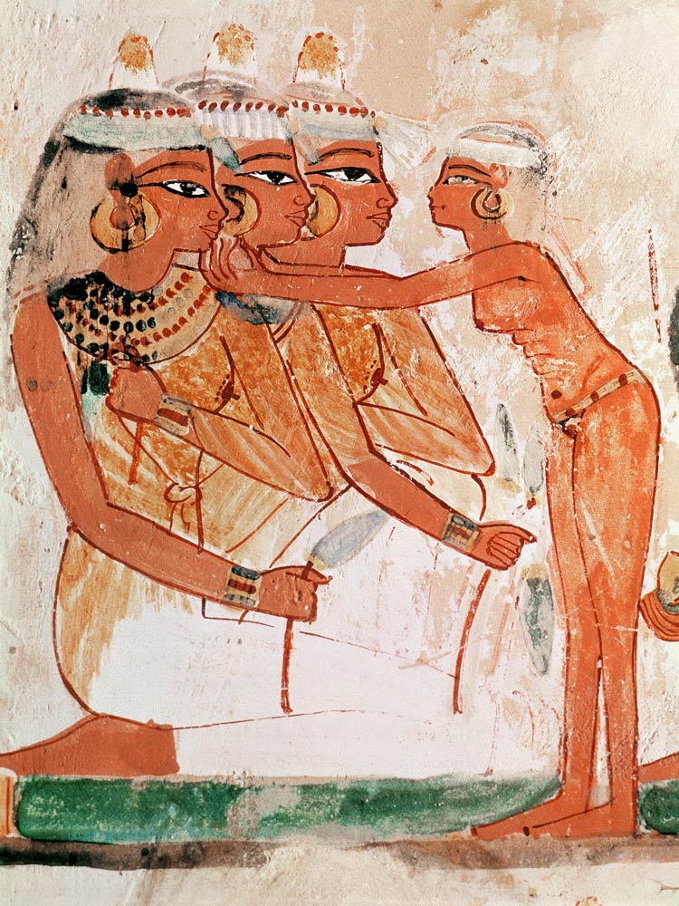 The Women's Toilet, from the Tomb of Nakht, New Kingdom od Egyptian