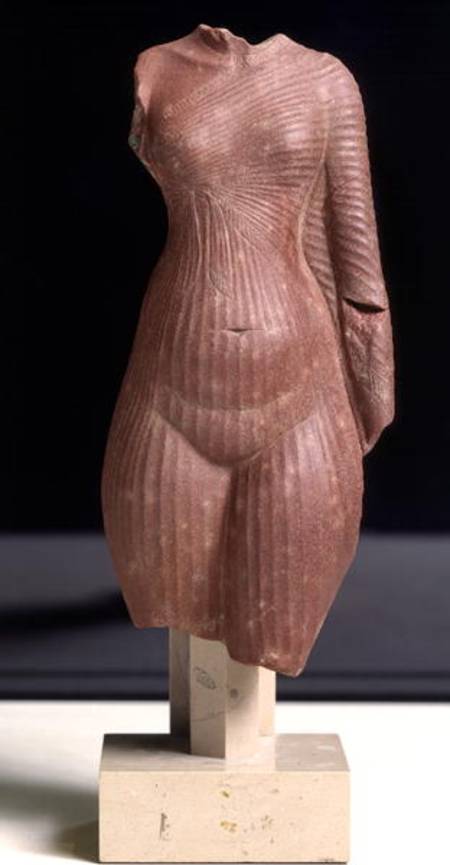 Female torso, probably Queen Nefertiti New Kingdom od Egyptian
