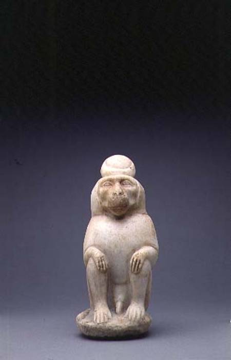 Marble figure of the Baboon of the God Toth od Egyptian