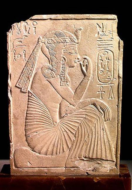 Relief depicting Ramesses II (1279-1213 BC) as a child, New Kingdom od Egyptian