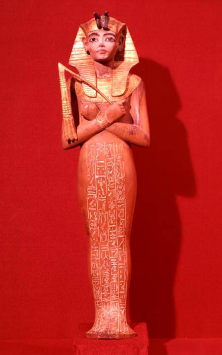 Shabti figure of the king from the Tomb of Tutankhamun (c.1370-1352 BC) New Kingdom od Egyptian