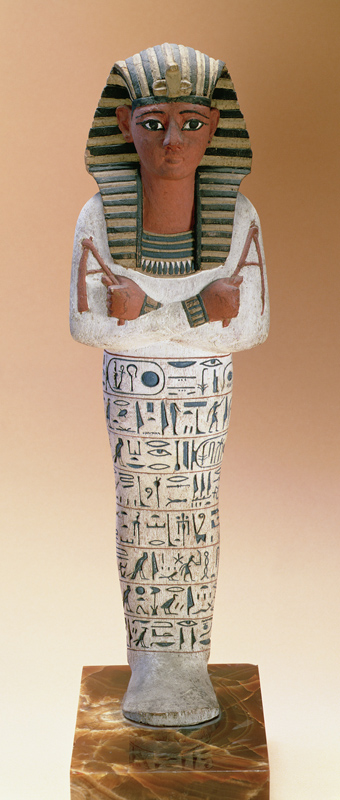Shabti figure of Ramesses IV, New Kingdom (stuccoed & painted wood) od Egyptian 20th Dynasty