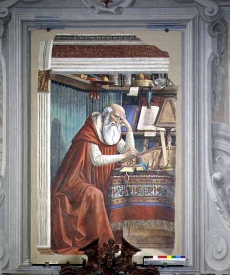 St. Jerome in his Study od  (eigentl. Domenico Tommaso Bigordi) Ghirlandaio Domenico