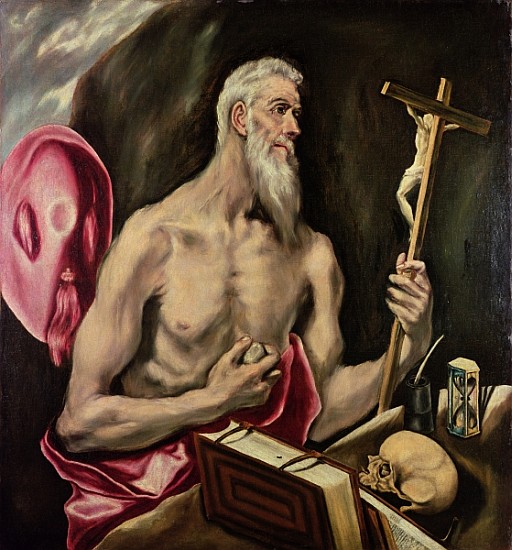 St. Jerome od (eigentl. Dominikos Theotokopulos) Greco, El