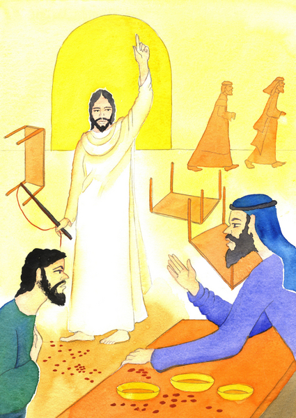 Jesus says to the money changers in the Temple: Is it not written, My house shall be called a house  od Elizabeth  Wang