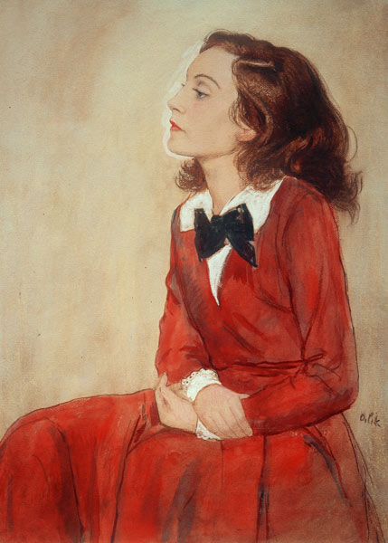 Elisabeth Bergner, Porträt od Emil Orlik