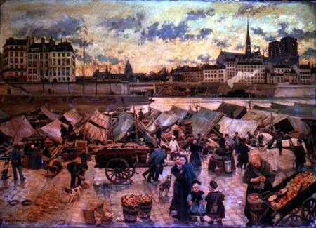 The Apple Market od Emile Antoine Guillier