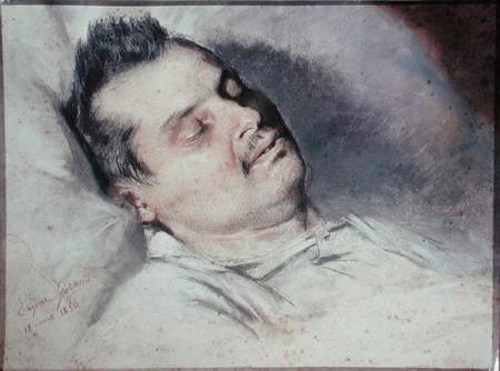 Honore de Balzac (1799-1850) on his Deathbed od Emile Giraud