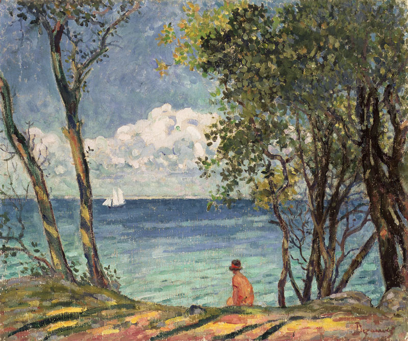 Beside the Water, 1920  od Emile Alfred Dezaunay