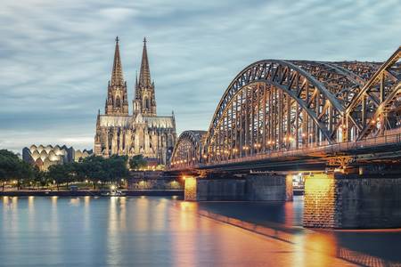 Cologne At Dusk