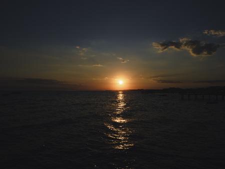 amazing sea view at sunset