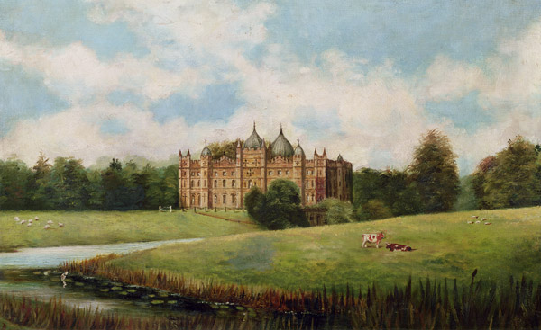 Tong Castle across the Meadows (demolished) od English School