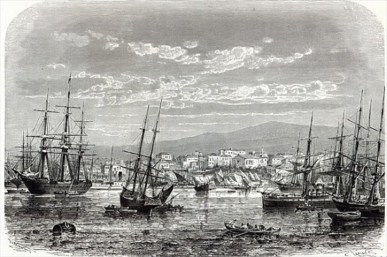Athens: general view of the Piraeus, from ''The Illustrated London News'' od English School